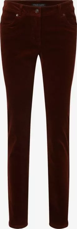 Marie Lund Cordhosen Regular Hose Frauen Cognac