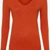 Marie Lund Basic Pullover Pullover Frauen Orange -Mari Lund Verkaufe 3aeee315f6f493ae9451b399f089bbaa