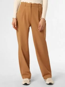 Marie Lund Bundfaltenhosen Regular Hose Frauen Cognac