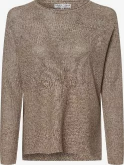 Marie Lund Basic Pullover Pullover Frauen Braun