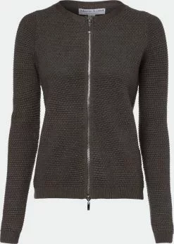 Marie Lund Strickjacken Strickjacke Frauen Khaki