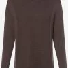 Marie Lund Basic Pullover Pullover Frauen Taupe