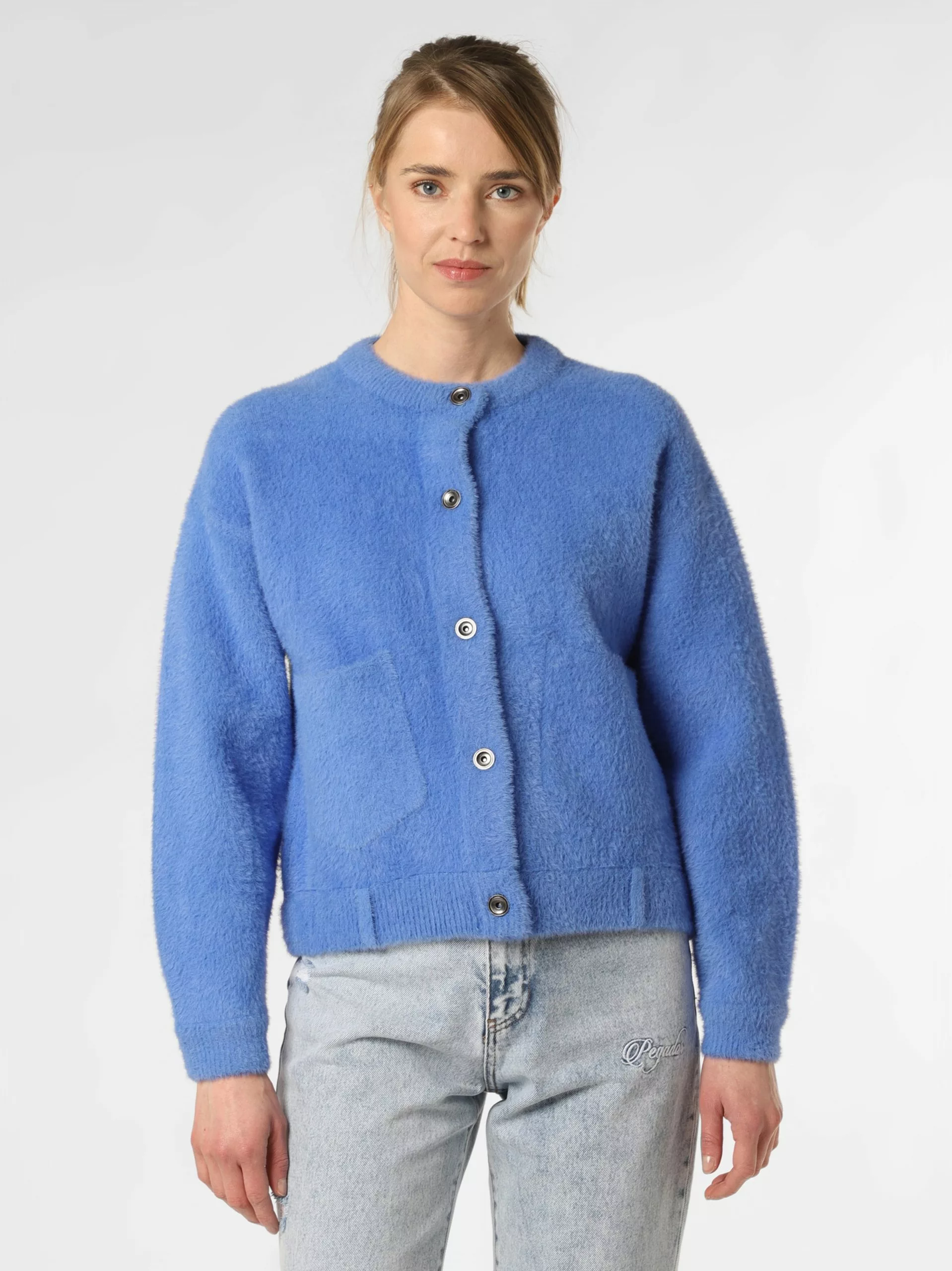 Marie Lund Strickjacken Strickjacke Frauen Blau / Royalblau 4 Marie Lund Strickjacken Strickjacke Frauen Blau / Royalblau – Bild 2
