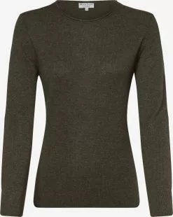 Marie Lund Basic Pullover Pullover Frauen Khaki