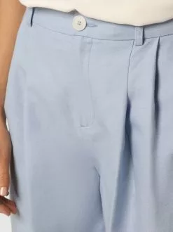 Marie Lund Shorts Regular Bundfaltenhose Frauen Hellblau -Mari Lund Verkaufe deca75af85a6bb59ea7cf13765b0342c