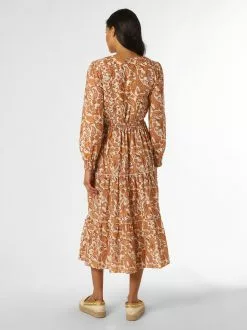 Marie Lund Midikleider Kleid Frauen Karamell -Mari Lund Verkaufe efe0bf786b9f4f5e274343a1dbed11de