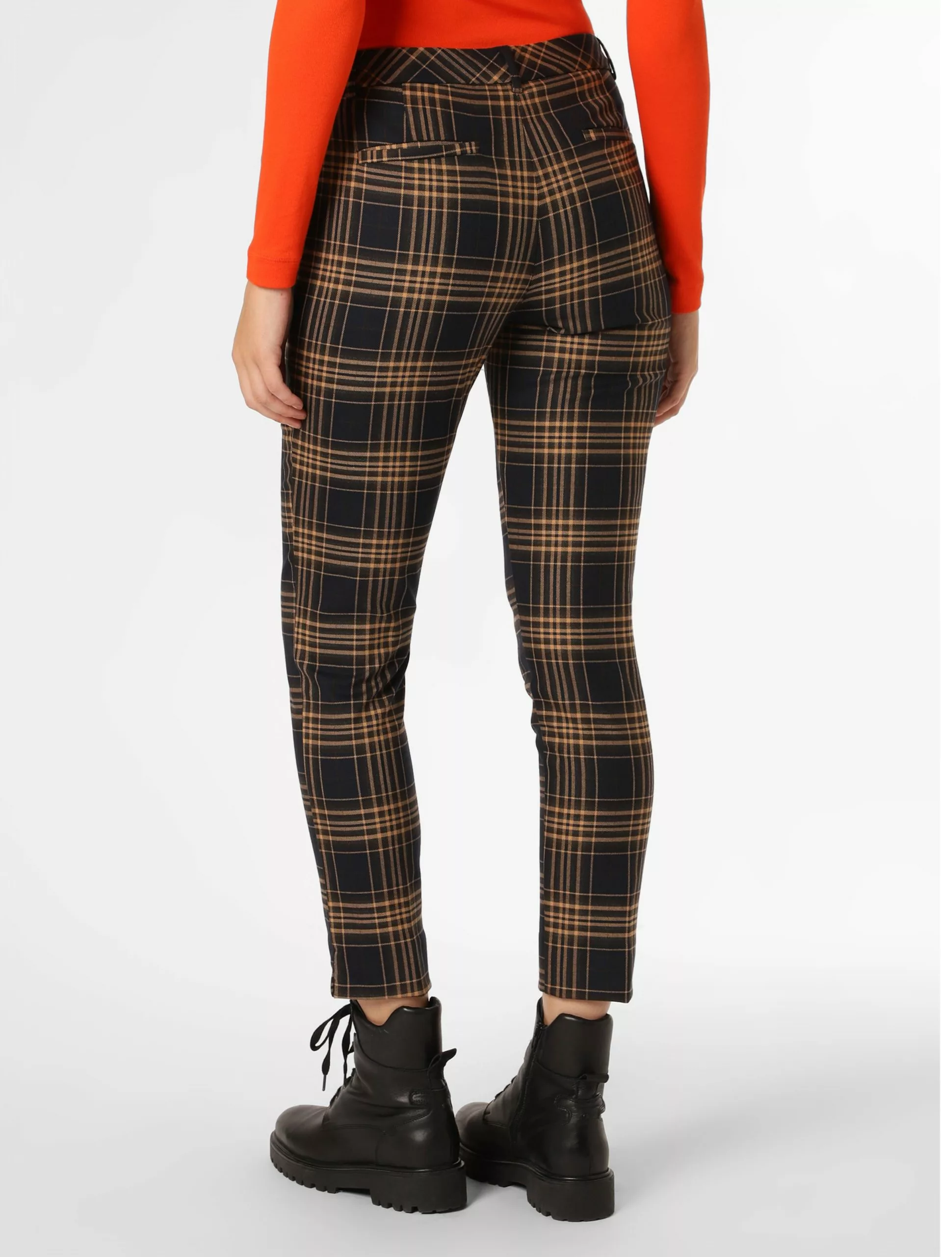 Marie Lund Stoffhosen Slimfit Hose Frauen Dunkelbeige / Marine 5 Marie Lund Stoffhosen Slimfit Hose Frauen Dunkelbeige / Marine – Bild 3