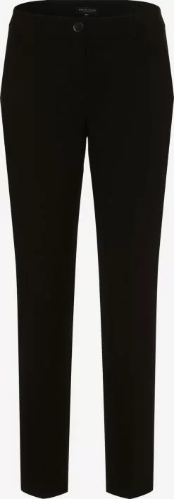 Marie Lund Stoffhosen Regular Hose Frauen Schwarz