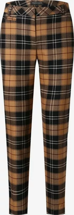 Marie Lund Stoffhosen Regular Hose Frauen Braun